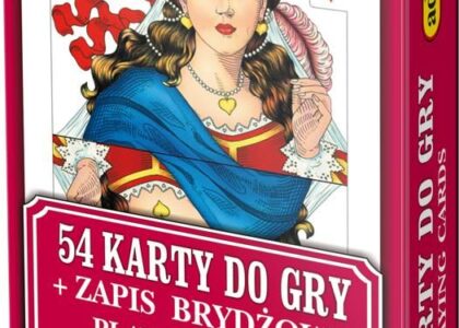 Adamigo 25 Karty Do Gry Plastikowane Czerwone