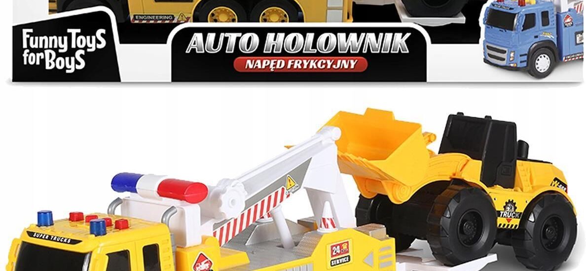 Artyk Auto Holownik Toys For Boys Żółte