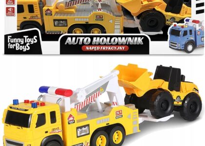 Artyk Auto Holownik Toys For Boys Żółte