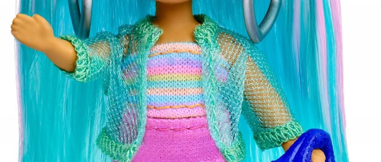 Barbie Extra Mini Minis Tęczowe włosy HLN45