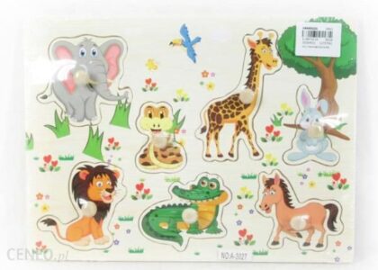 Bigtoys Puzzle Drewniane Zwierzęta Bpuz7525