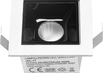Decorativi Lampa Liniowa Led Wpuszczana Podtynkowa 2W 4000K Biała (575)