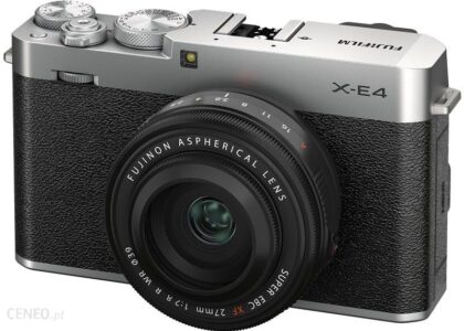 Fujifilm X-E4 srebrny + XF 27