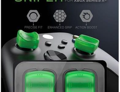 Gioteck Sniper Tomel Thumb Grip Package - Green - Xbox Series X