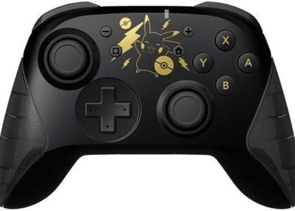 Hori Wireless Pokemon Pikachu Black & Gold for Nintendo Switch NSW-293U