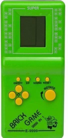 Konsola Ikonka Gra Eletroniczna Tetris 9999in1 zielona