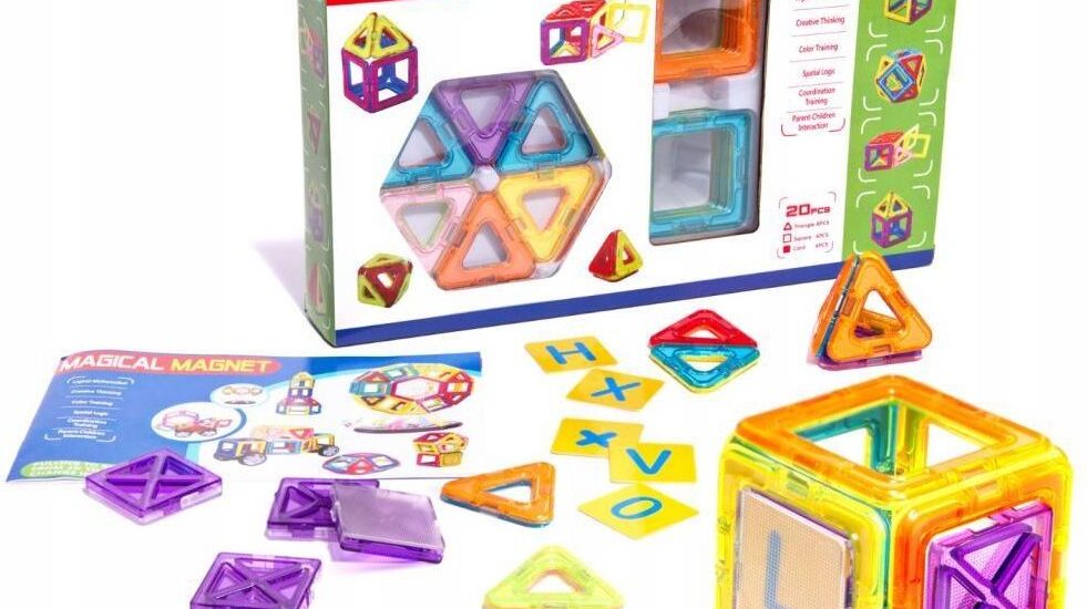 Inna;Ener Klocki Magnetyczne Kolorowe Magical Magnet 20Szt (ENER)