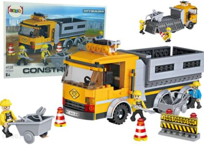 Leantoys Zestaw Klocków Pojazd Budowlany 263 Elementów Wywrotka
