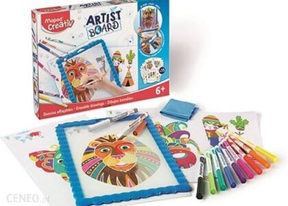 Maped Creativ Tablica Zmywalna Z Szablonami I Markerami