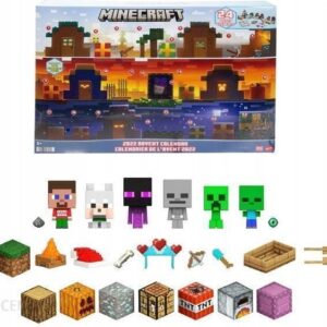 Mattel Minecraft Kalendarz Adwentowy 24 Figurki HHT64