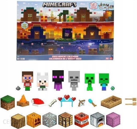 Mattel Minecraft Kalendarz Adwentowy 24 Figurki HHT64