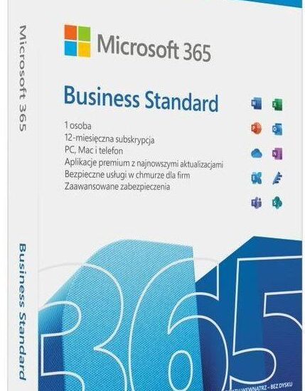 Microsoft 365 Business Standard PL P8 1Y Win/Mac KLQ-00686 Zastępuje P/N: KLQ-00472