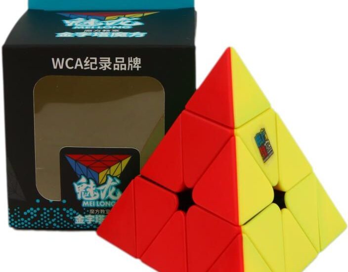 Moyu Meilong Pyraminx Cube Stickerless Bright
