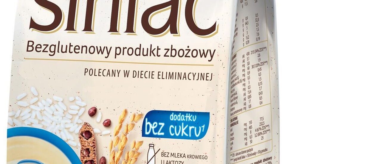 Nestle Sinlac Bezglutenowy Produkt Zbożowy Bez Dodatku Cukru dla niemowląt po 4 Miesiącu 300g