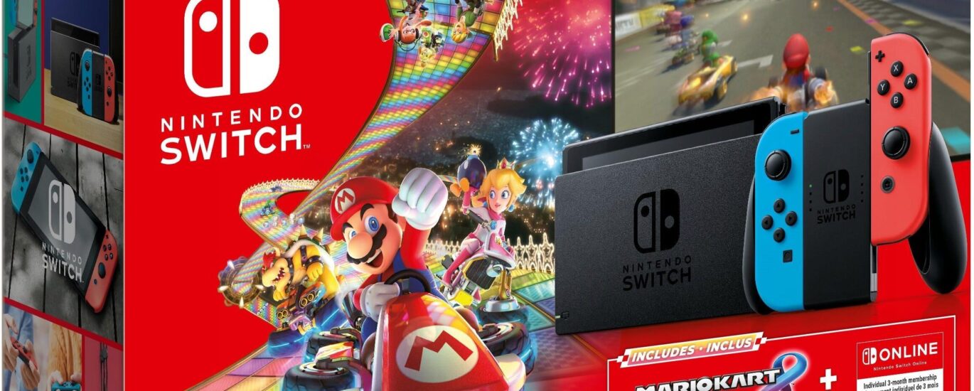 Konsola Nintendo Switch + Mario Kart 8 Deluxe + NS Online 90 Dni