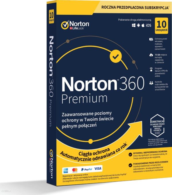 Norton 360 Premium 10PC / 1Rok
