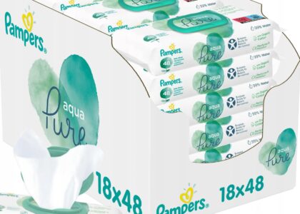 Pampers Chusteczki Czyszczące Dla Dzieci Aqua Pure 18X48Szt.