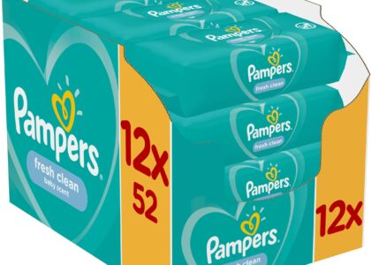 Pampers Fresh Clean Chusteczki nawilżane 12X52Szt.