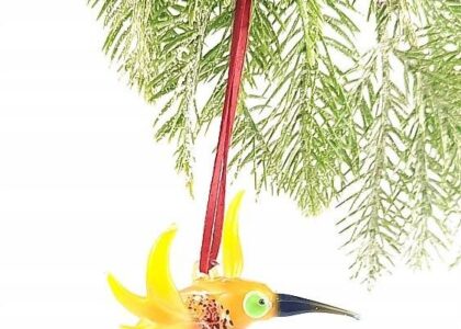 Piękna Szklana Figurka /PTASZEK/zawieszka/koliber
