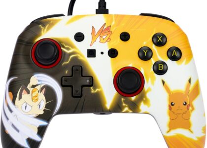 PowerA SWITCH Pad przewodowy Enhanced Pokemon Pikachu vs. Meowth