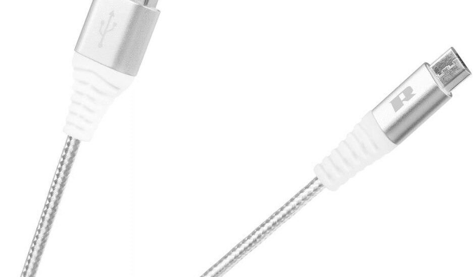 Rebel Kabel Usb Micro 100cm Biały (RB6000100W)