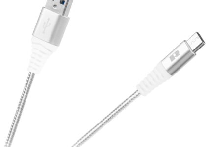 REBEL KABEL USB - USB TYPU C REBEL 100 CM BIAŁY (RB6001100W)