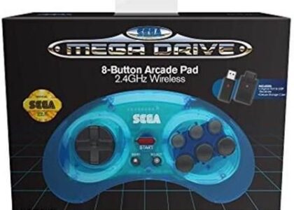 Retro-bit SEGA Mega Drive MD 8-B 2.4G Wireless Blue Nintendo Switch
