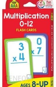 School Zone Multiplication 0 -12 Flashcards (wersja angielska)