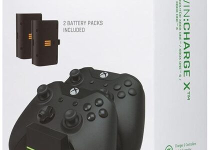 Snakebyte Twin Charge X Zestaw Ładowarka Xbox One + Akumulatorki 2X800 Mah Czarny (SB911736)