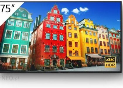 Sony Monitor 4K Ultra Hd Hdr Bravia Fw-75Bz30J + Uchwyt I Kabel Hdmi Gratis
