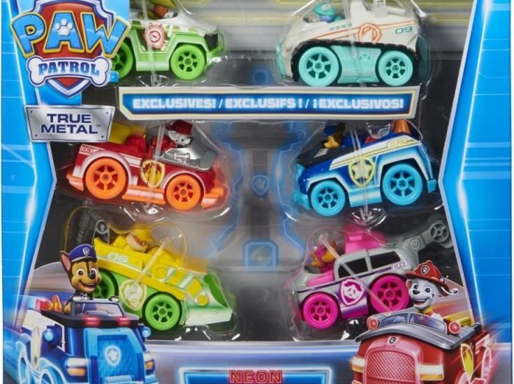 Spin Master Psi Patrol: Zestaw Prezentowy Die-Cast Neon