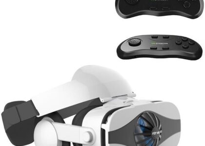 Strado Zestaw Okulary gogle VR 3D 360 FiiT 5F + słuchawki + Gamepad