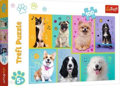 Trefl Puzzle 100el. W świecie piesków 16421