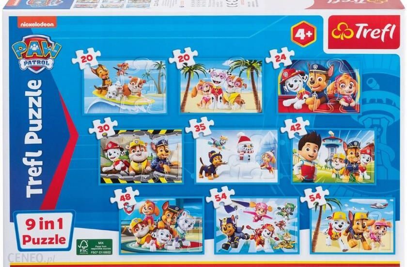 Trefl Puzzle 9w1 Psi Patrol 93186