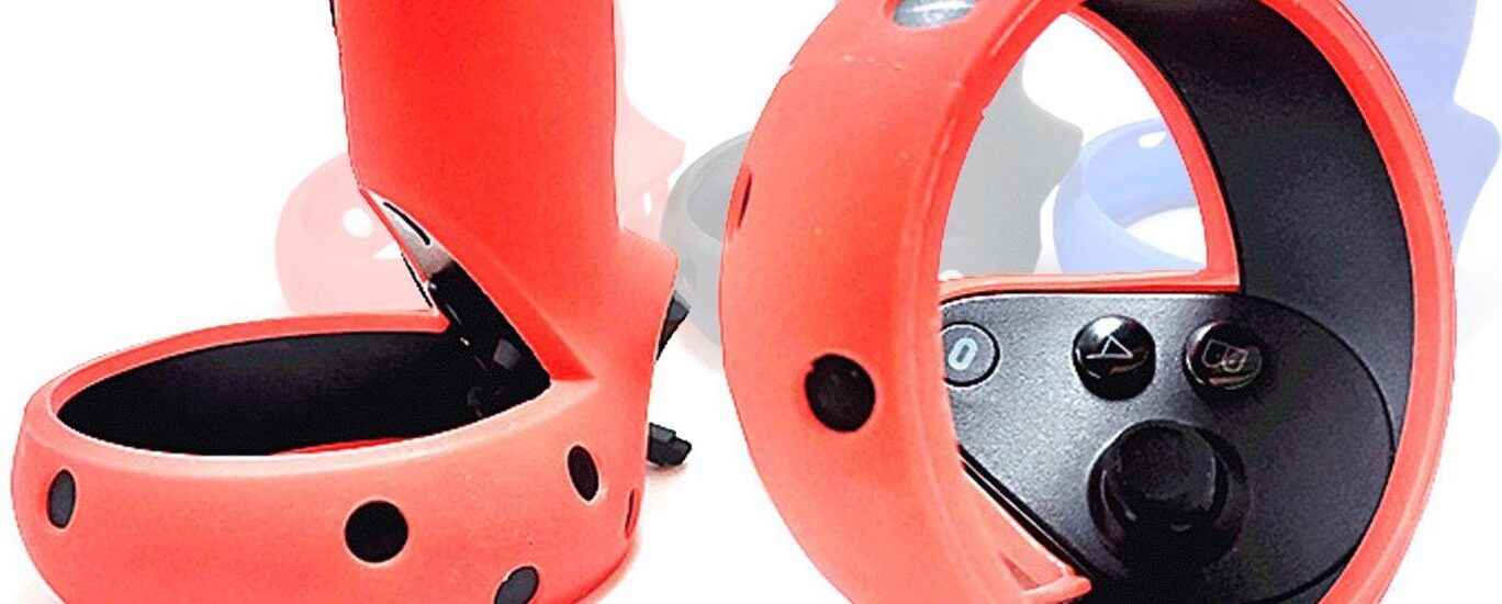 Vortex Virtual Reality Silikonowe pokrowce do kontroli Oculus Quest Rift Czerwony