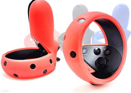Vortex Virtual Reality Silikonowe pokrowce do kontroli Oculus Quest Rift Czerwony