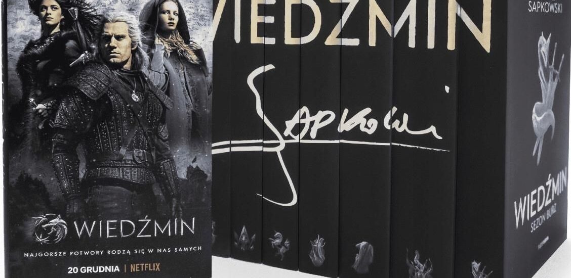 Wiedźmin (okładka filmowa) - Andrzej Sapkowski (8 tomów)