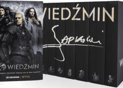 Wiedźmin (okładka filmowa) - Andrzej Sapkowski (8 tomów)