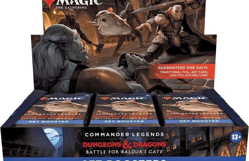 Wizards Of The Coast Magic the Gathering Commander Legends Battle for Baldurs Gate Set Booster Box (18 szt.)