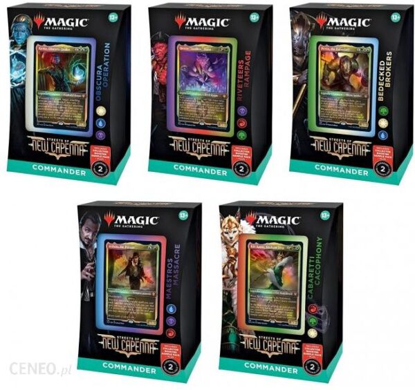 Wizards of the Coast Magic The Gathering Streets of New Capenna Commander Decks Display